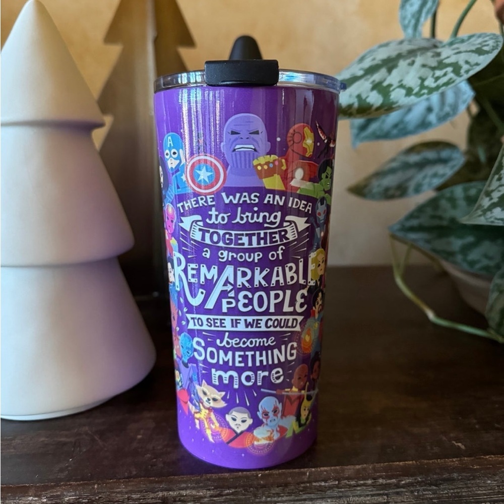 Marvel Infinity War purple coffee cup